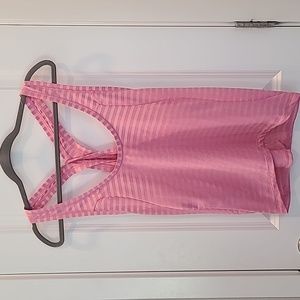 EUC Vented Tie Back Zyia Active Tank Pink Size XL